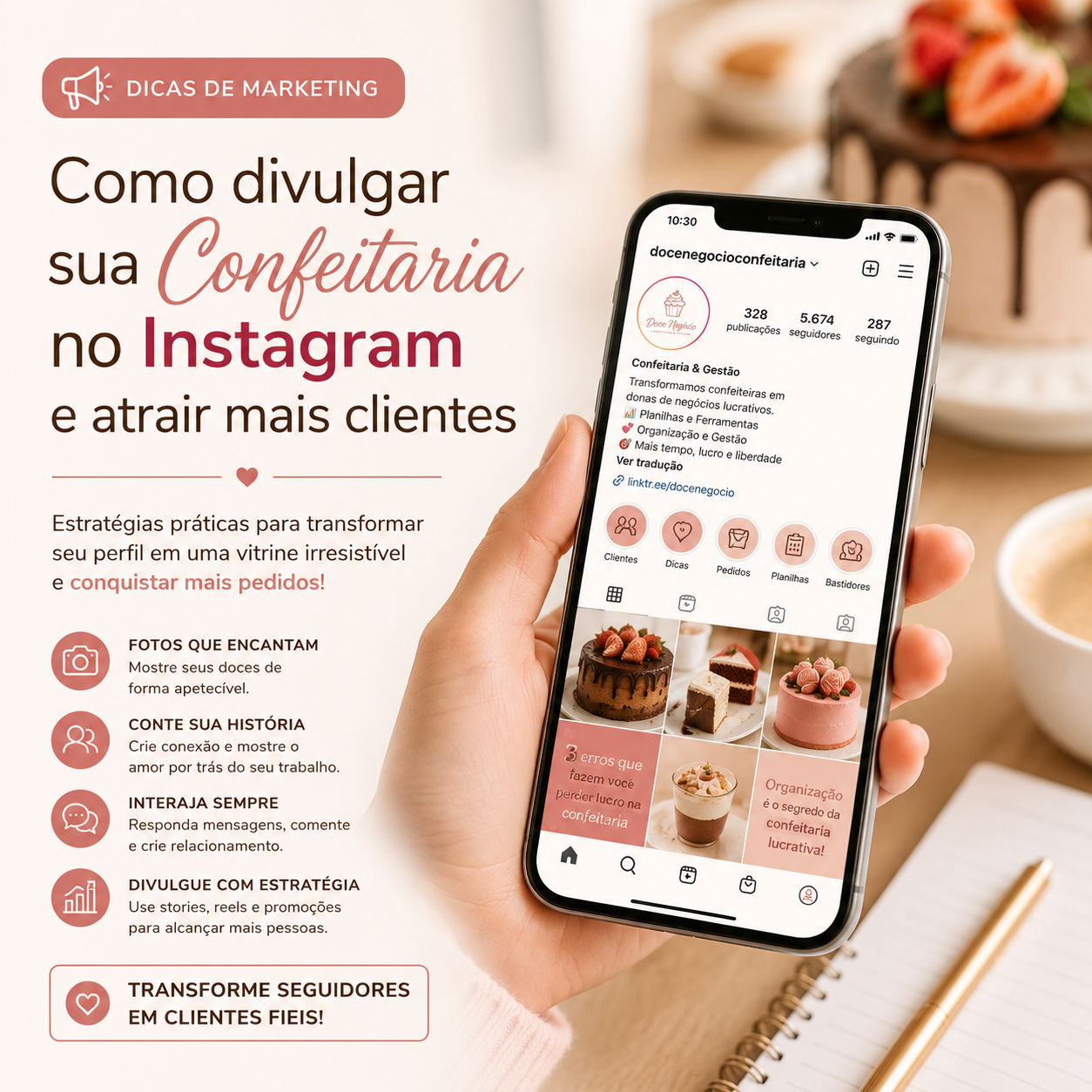 Como Divulgar sua Confeitaria no Instagram e Atrair Mais Clientes